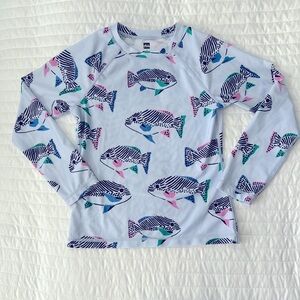 Tea Collection Fish Print Rashguard